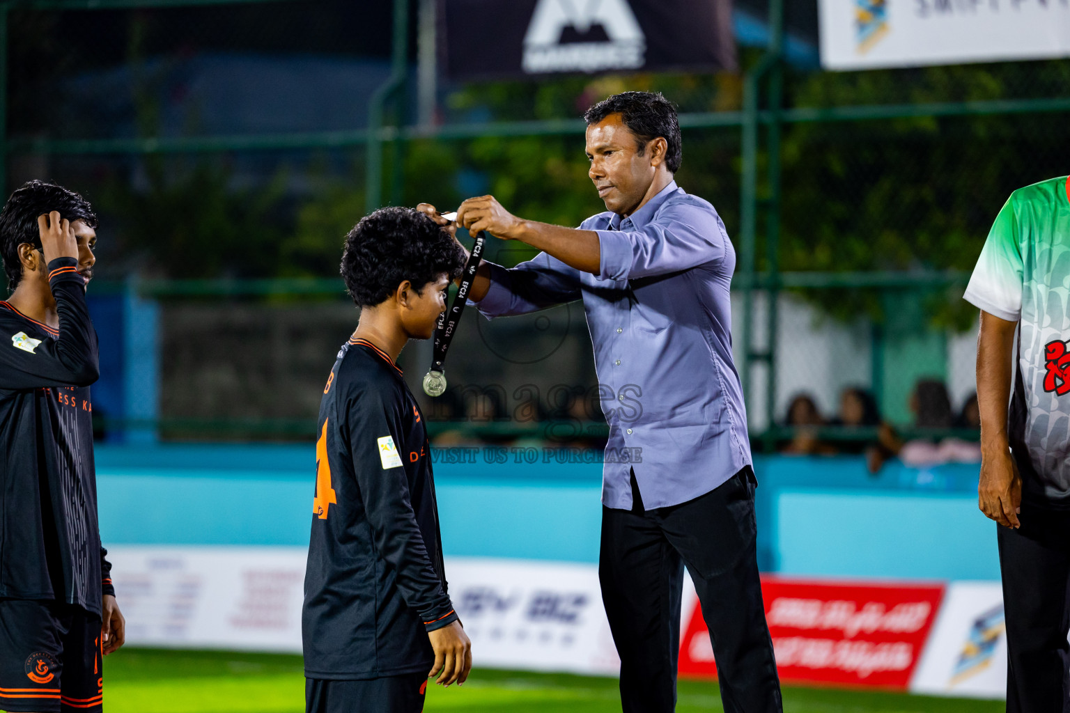 Dee Ess Kay vs Kovigoani in Final of Laamehi Dhiggaru Ekuveri Futsal Challenge 2024 was held on Wednesday, 31st July 2024, at Dhiggaru Futsal Ground, Dhiggaru, Maldives Photos: Nausham Waheed / images.mv