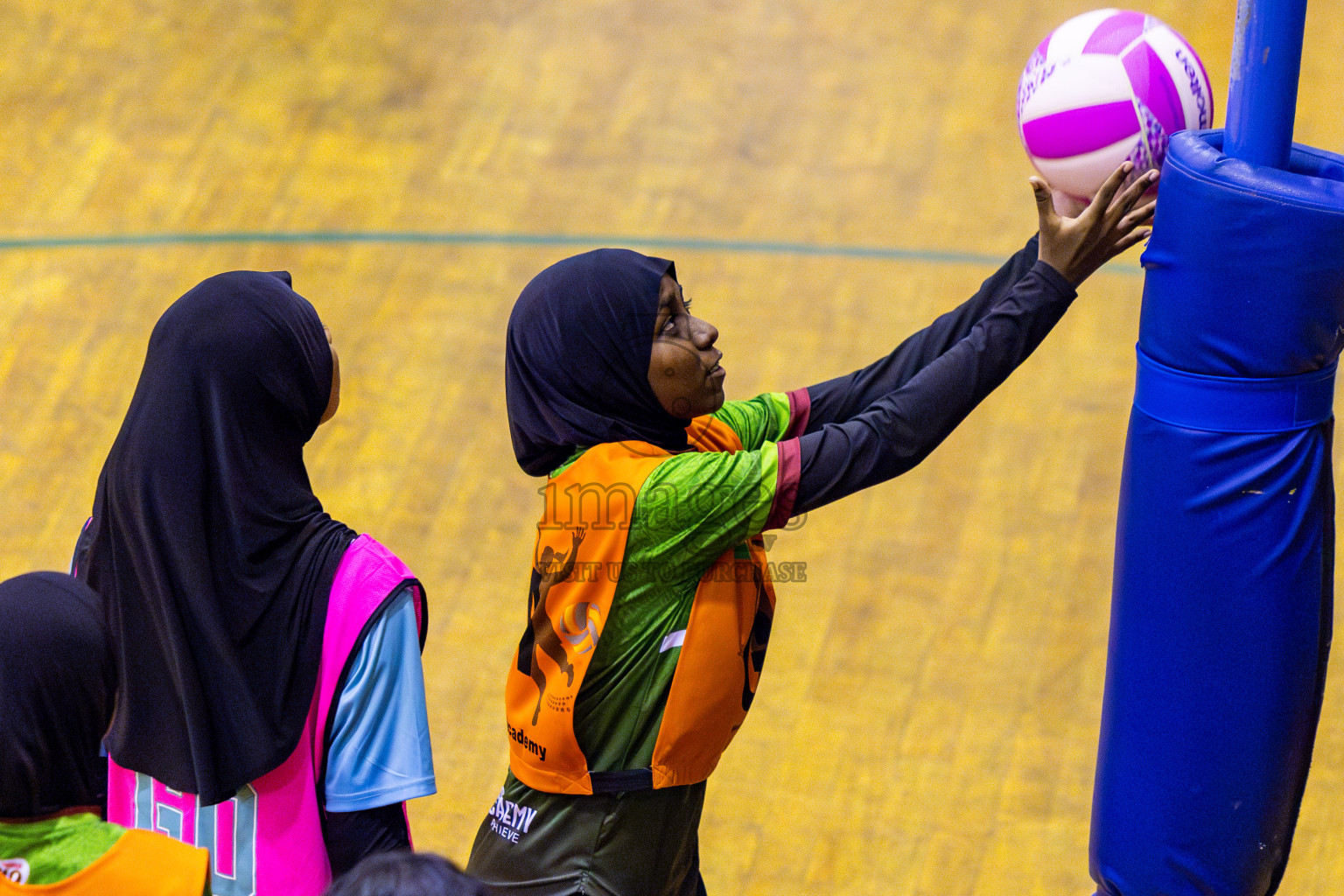 Fiontti A Team vs Young Netters A in Day 2 of 3rd Junior Championship - Netball association of Maldives, held at Social Center on Monday 20th January 2025 . Photos by Nausham Waheed