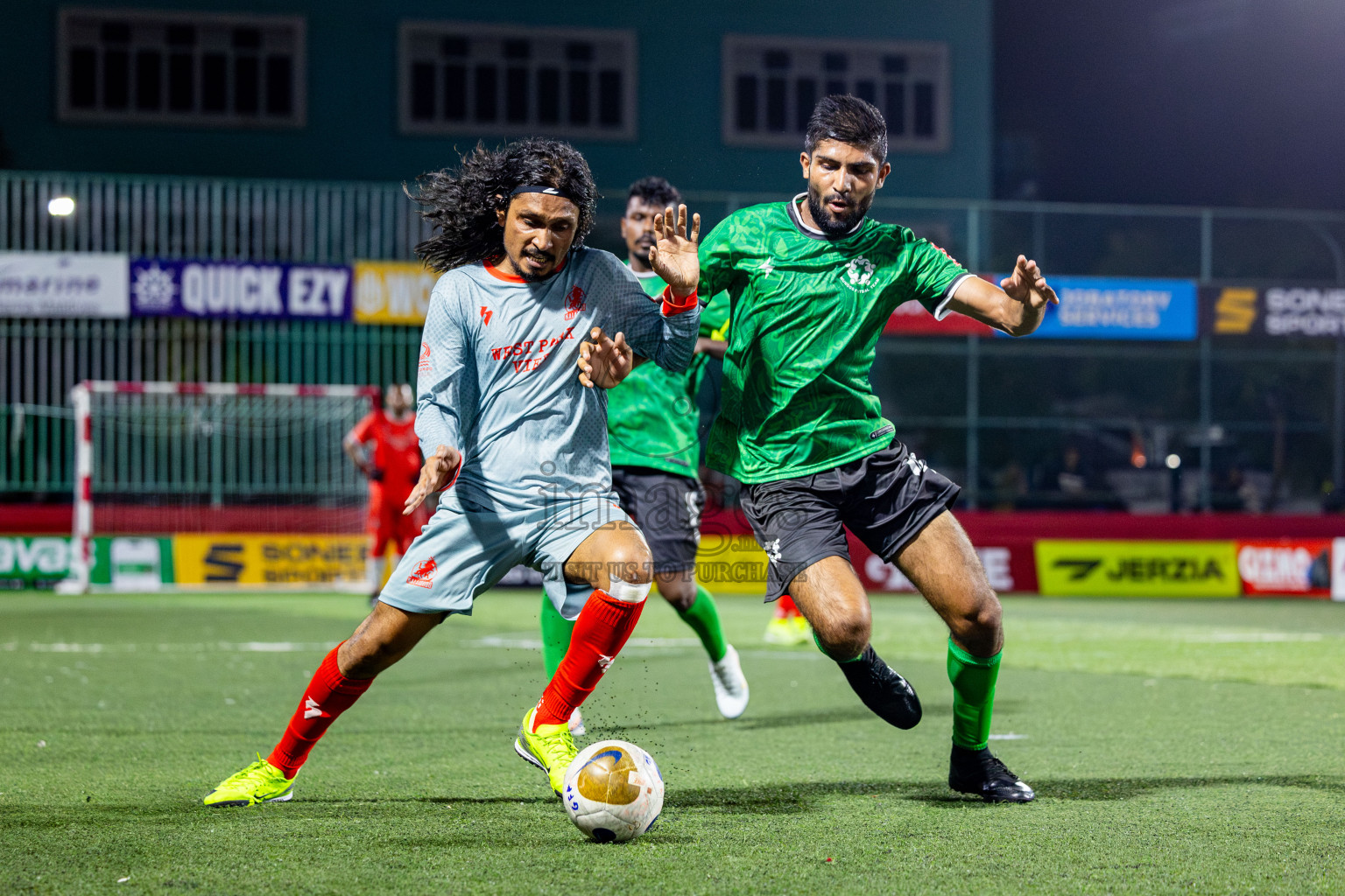 L Mundoo VS L Kalaidhoo in Day 8 of Golden Futsal Challenge 2025 was held on Sunday, 12th January 2025, in Hulhumale', Maldives Photos: Nausham Waheed , Ismail Thoriq / images.mv