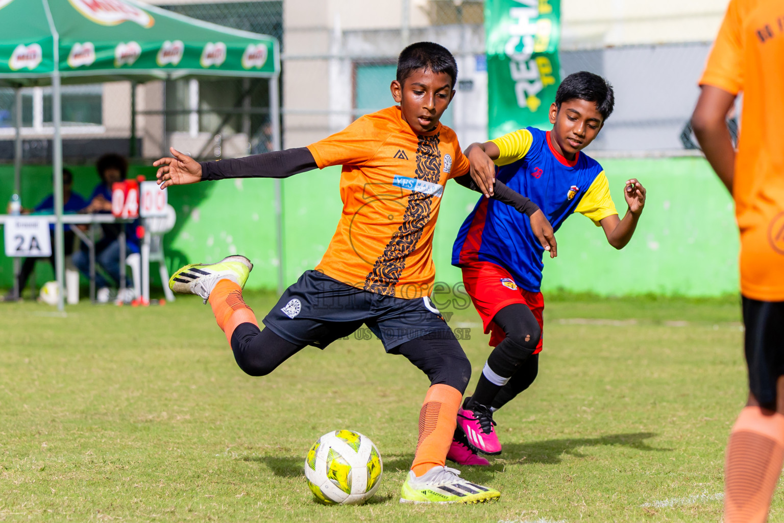 Day 1 of MILO Academy Championship 2025 (U-12) was held at Henveiru Stadium in Male', Maldives on Thursday, 1st May 2025. Photos: Nausham Waheed / images.mv