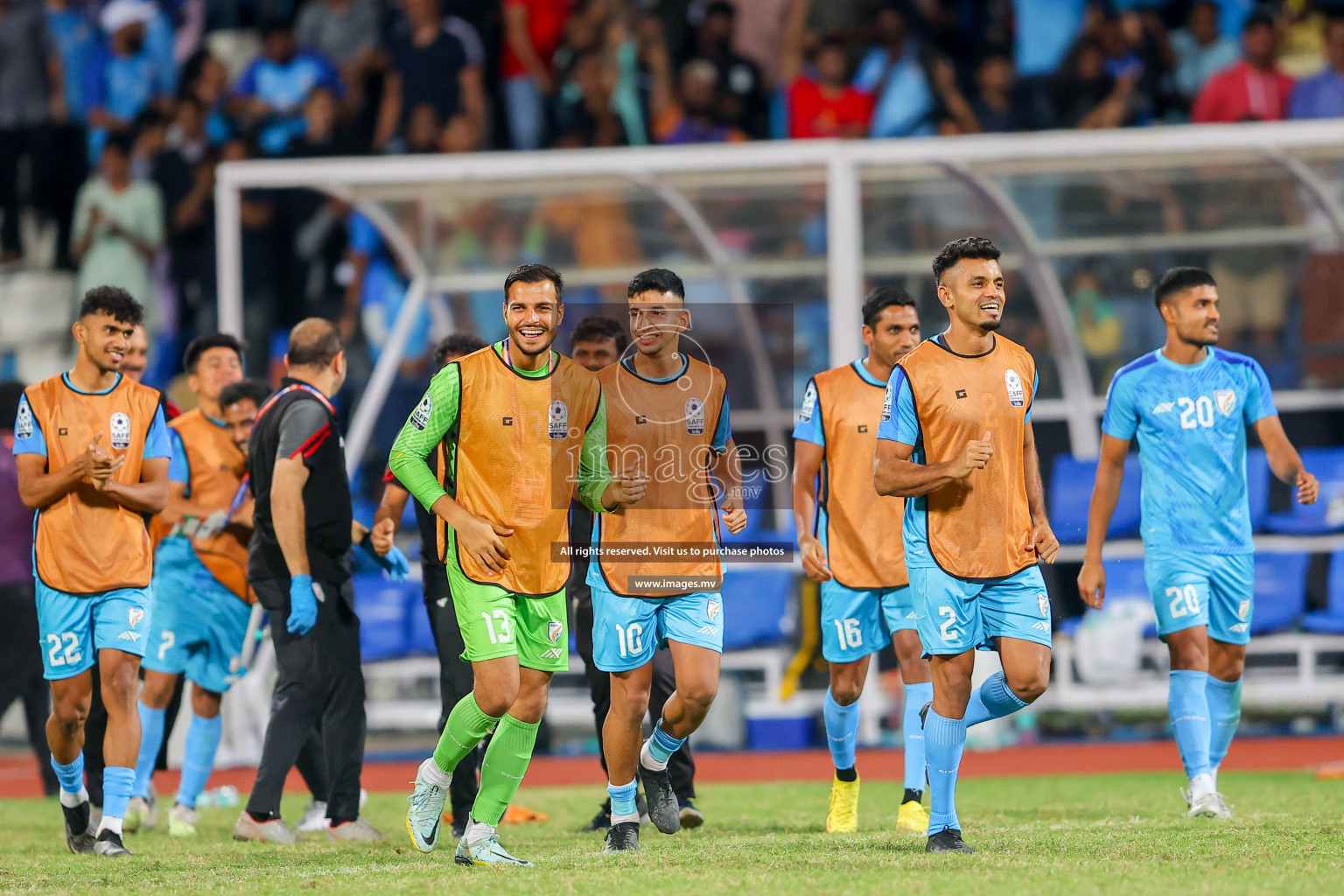 Lebanon vs India in the Semi-final of SAFF Championship 2023 held in Sree Kanteerava Stadium, Bengaluru, India, on Saturday, 1st July 2023. Photos: Nausham Waheed / images.mv