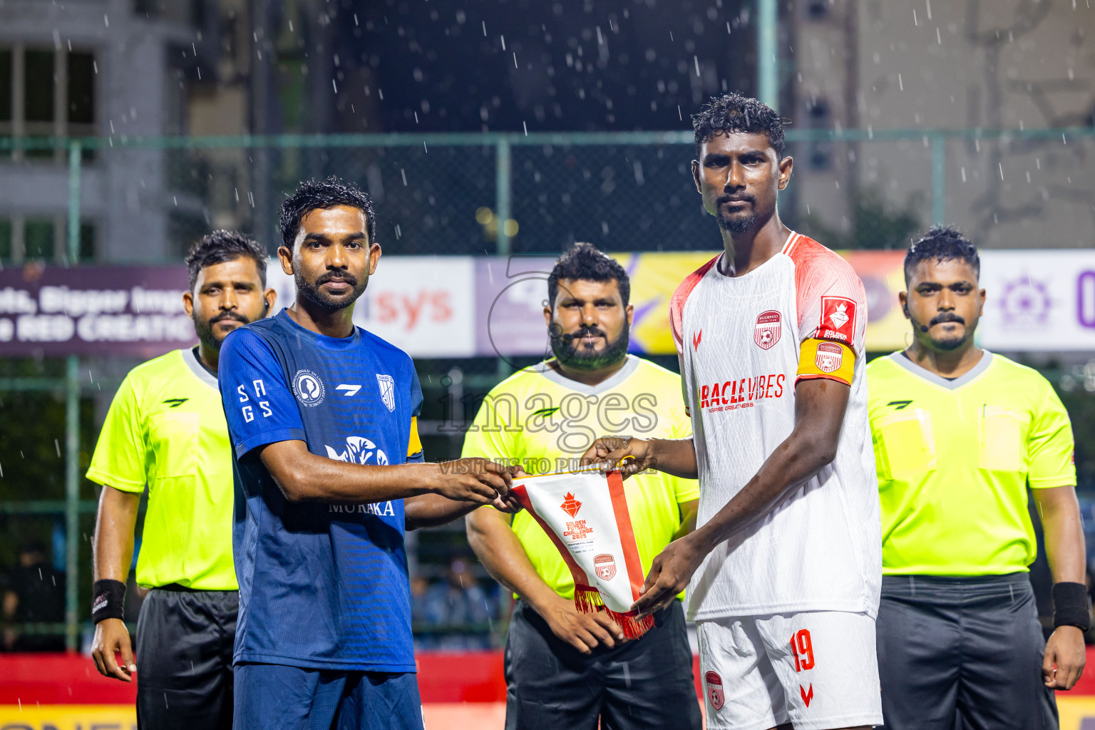 Sh Lhaimagu VS Sh Goidhoo in Day 6 of Golden Futsal Challenge 2025 on Friday, 6th January 2025, in Hulhumale', Maldives Photos: Nausham Waheed / images.mv