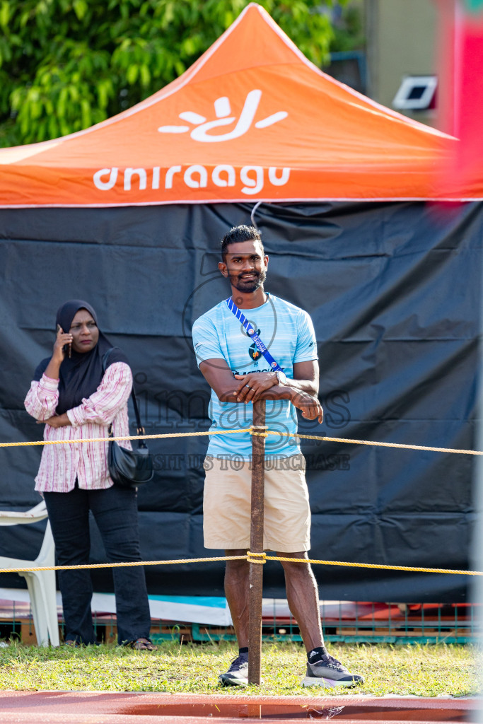 Day 1 of MWSC Interschool Athletics Championships 2024 held in Hulhumale Running Track, Hulhumale, Maldives on Saturday, 9th November 2024. 
Photos by: Ismail Thoriq, Hassan Simah / Images.mv