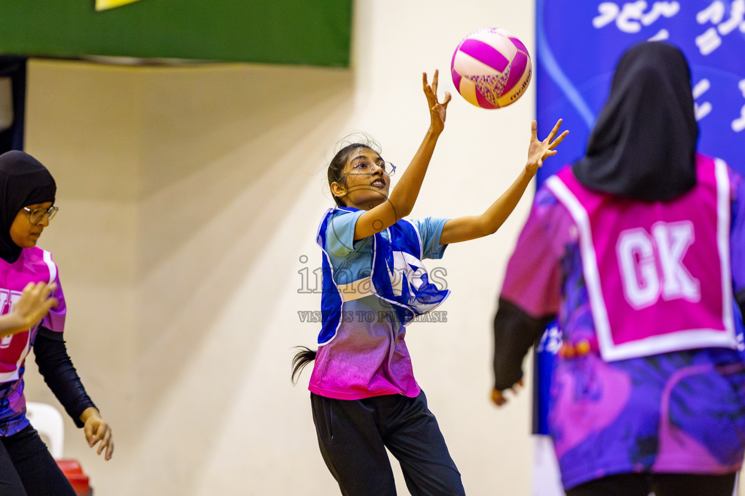 Young Netters B vs N Sports Academy B in Day 3 of 3rd Netball Junior Championship, held at Social Center on Tuesday, 21st January 2025 . Photos: Nausham Waheed / images.mv