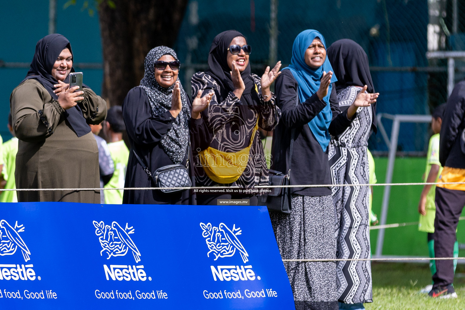 Day 2 of Nestle kids football fiesta, held in Henveyru Football Stadium, Male', Maldives on Thursday, 12th October 2023 Photos: Nausham Waheed/ Shuu Abdul Sattar Images.mv