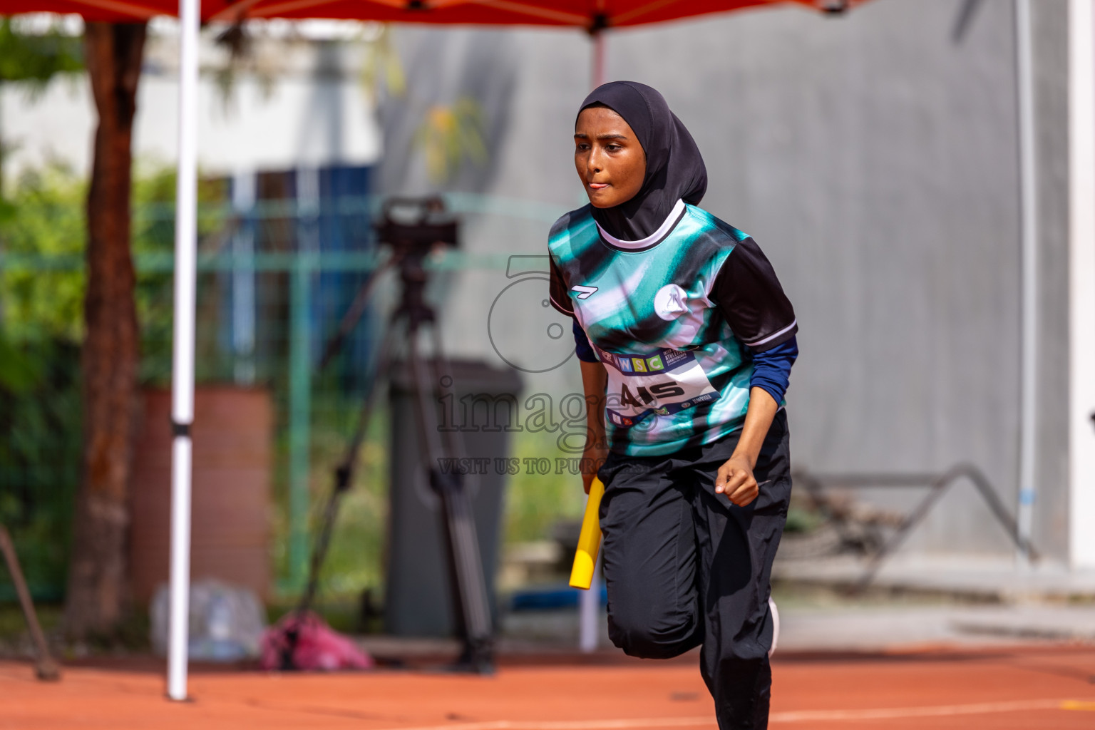 Day 6 of MWSC Interschool Athletics Championships 2024 held in Hulhumale Running Track, Hulhumale, Maldives on Thursday, 14th November 2024. Photos by: Ismail Thoriq / Images.mv