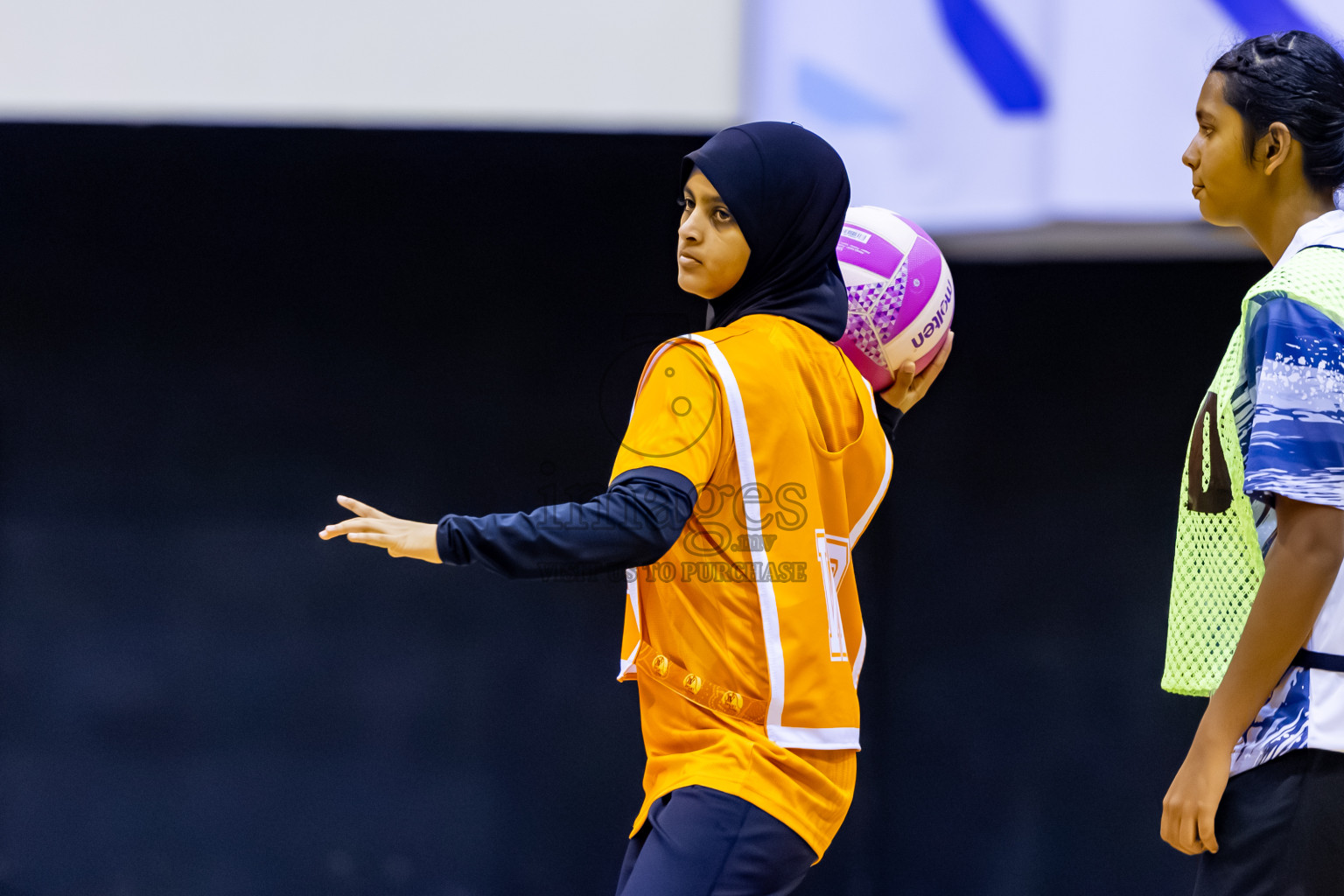 SC Skylark vs Youth United SC in Day 5 of 24th Milo Netball Association Championship held in Social Center at Male', Maldives on Friday, 5th September 2025. Photos: Nausham Waheed / images.mv