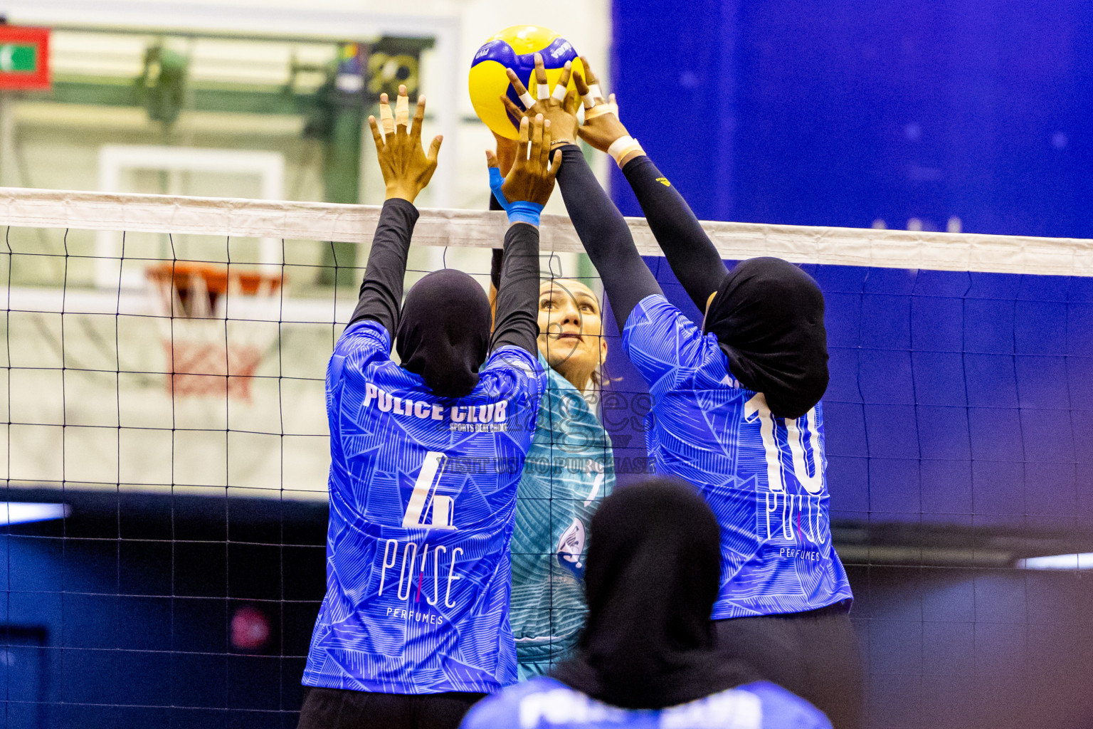 Club WAMCO vs Police Club in the final of National Volleyball Championship 2024 (women's division) was held in Social Center Indoor Hall on Thursday, 24th October 2024. Photos: Nausham Waheed/ images.mv