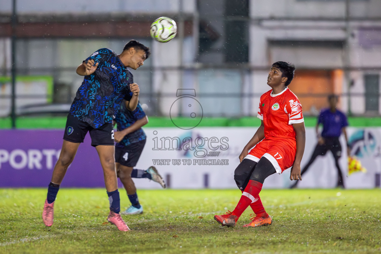 SUS vs Huriyya (U14) in Dhivehi Youth League 2024 - Day 2. Matches held at Henveiru Stadium on 22nd November 2024 , Friday. Photos: Shuu Abdul Sattar/ Images.mv