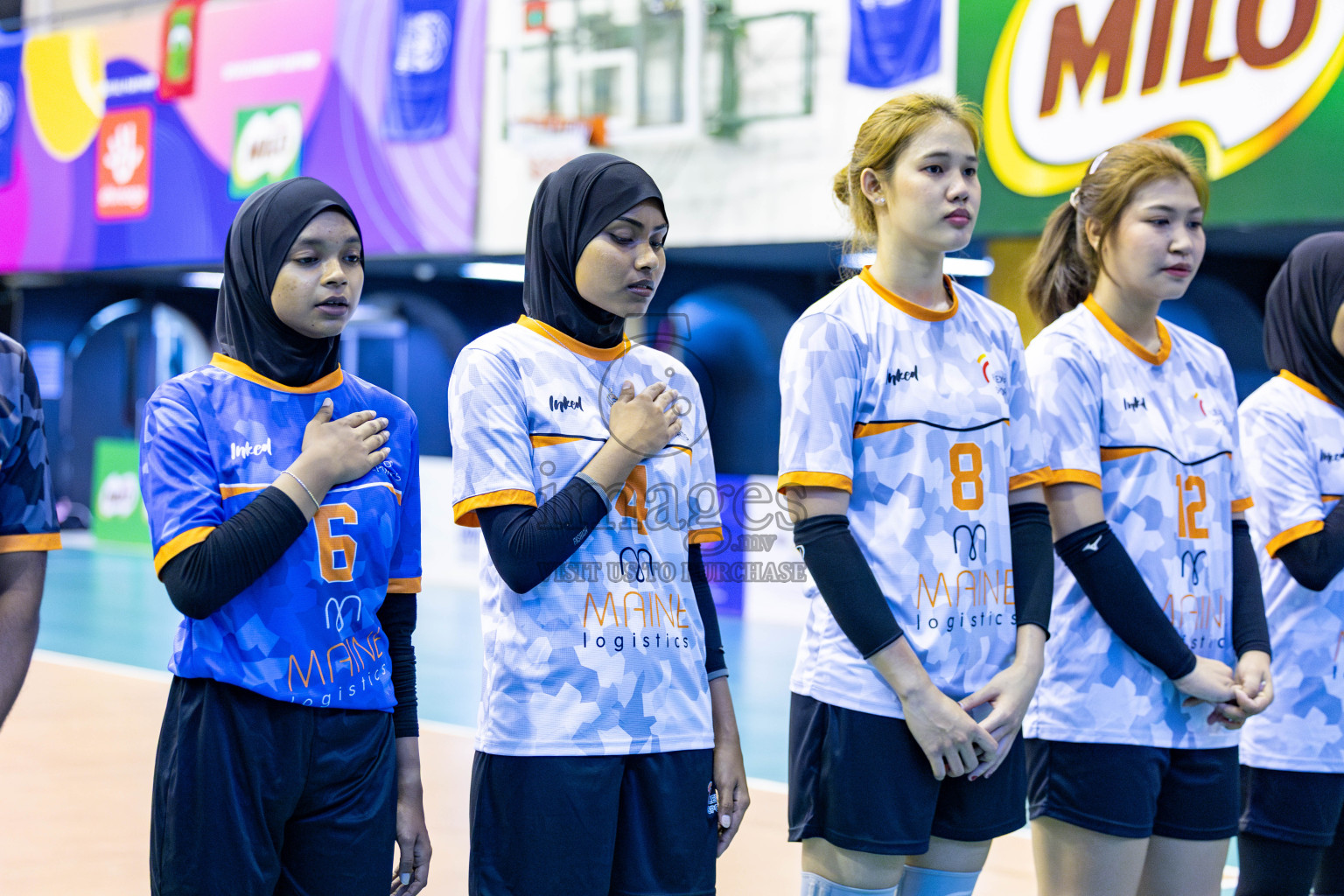 Police Club vs Flexor Sports Club in Day 1 of National Volleyball League 2025 - Women's Division held in Male', Maldives on Saturday, 19th April 2025 at Social Center Indoor Hall Photos 
By: Hassan Simah / images.mv