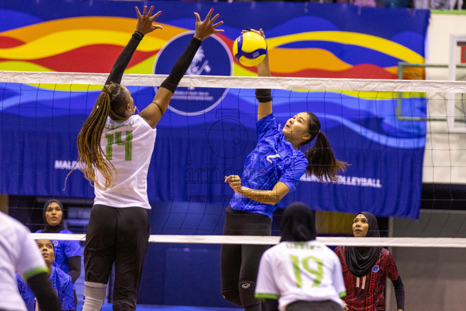 Final of Women's Division of Volleyball Association Cup 2023 held in Male', Maldives on Monday, 25th December 2023 at Social Center Indoor Hall Photos By: Nausham Waheed /images.mv