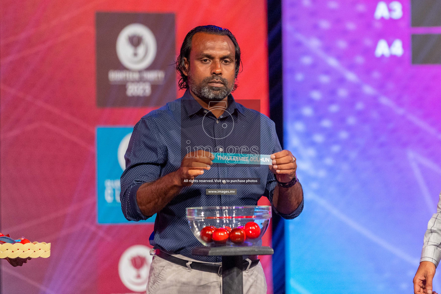 Draw ceremony of Club Maldives 2023 was held on Thursday, 6th July 2023 at PSM Studio in Male', Maldives.  Photos: Ismail Thoriq / images.mv