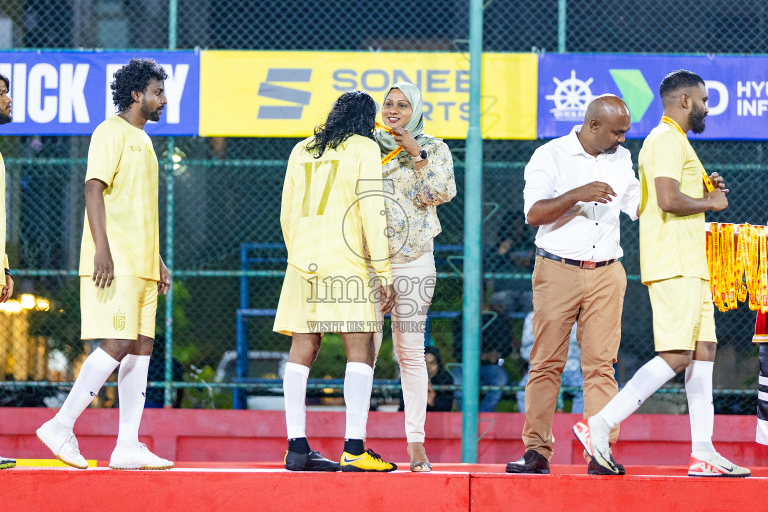 Opening of Golden Futsal Challenge 2024 with Charity Shield Match between L.Gan vs Th. Thimarafushi was held on Sunday, 14th January 2024, in Hulhumale', Maldives Photos: Nausham Waheed / images.mv