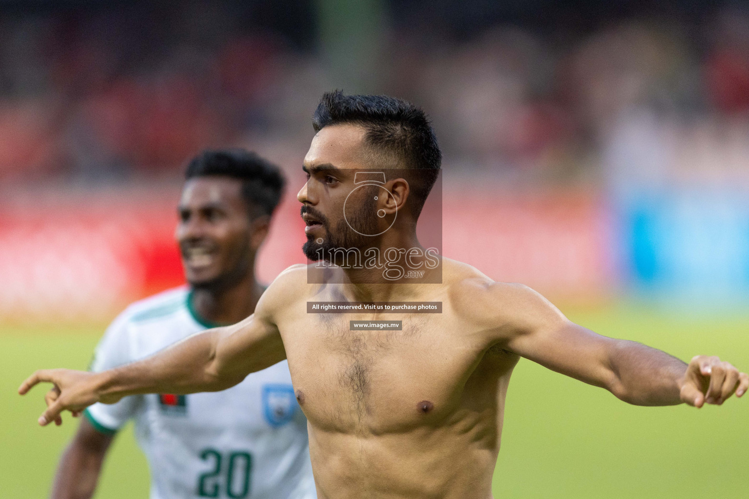 FIFA World Cup 2026 Qualifiers Round 1 home match vs Bangladesh held in the National Stadium, Male, Maldives, on Thursday 12th October 2023. Photos: Nausham Waheed / Images.mv