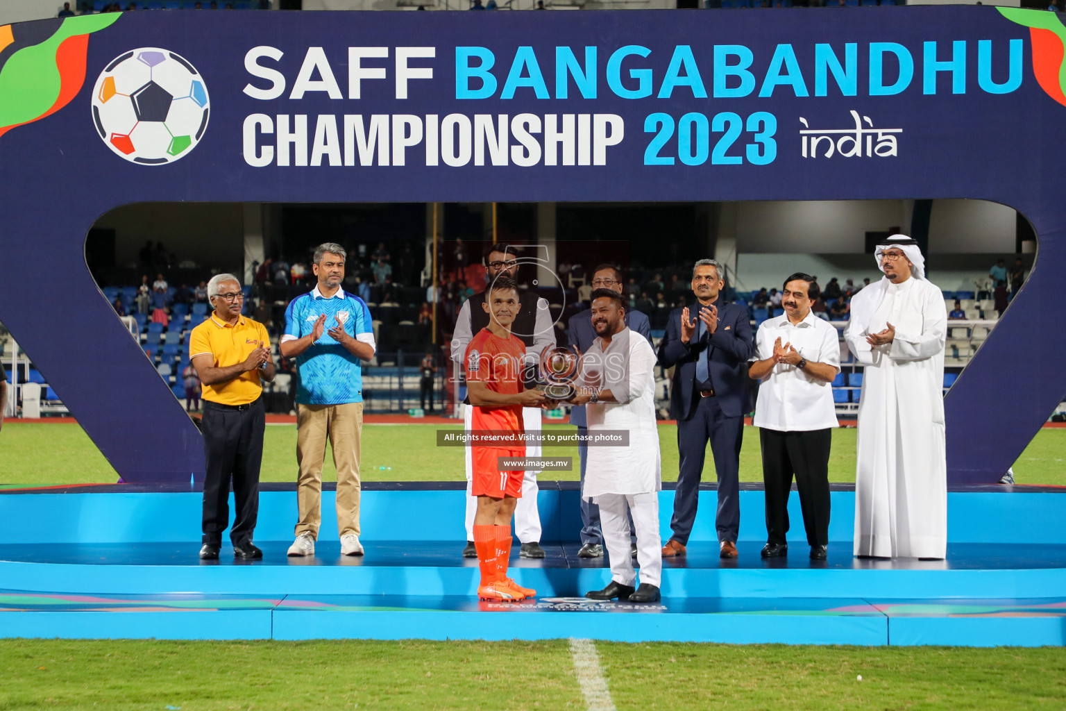 Kuwait vs India in the Final of SAFF Championship 2023 held in Sree Kanteerava Stadium, Bengaluru, India, on Tuesday, 4th July 2023. Photos: Nausham Waheed, Hassan Simah / images.mv