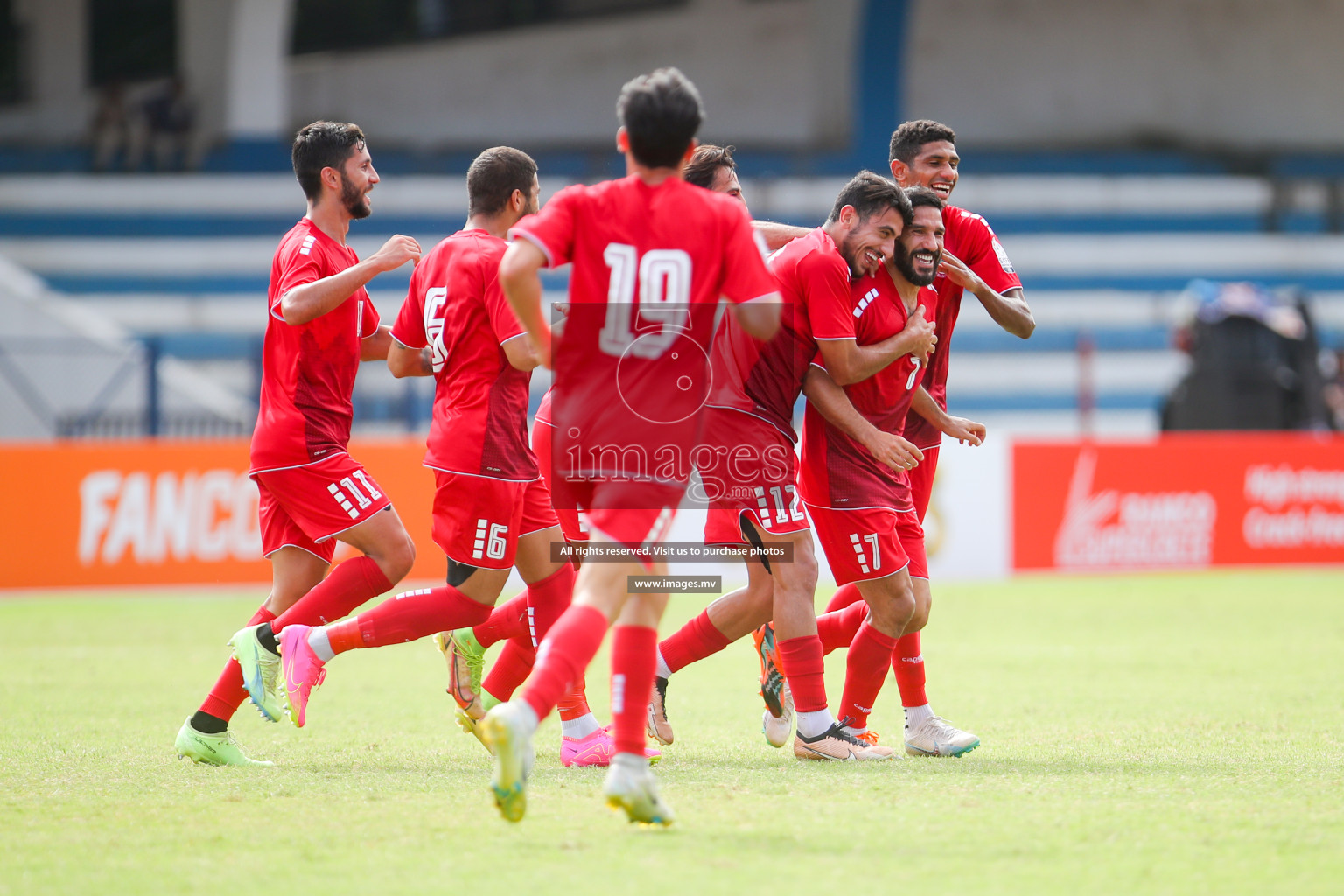 Lebanon vs Maldives in SAFF Championship 2023 held in Sree Kanteerava Stadium, Bengaluru, India, on Tuesday, 28th June 2023. Photos: Nausham Waheed, Hassan Simah / images.mv