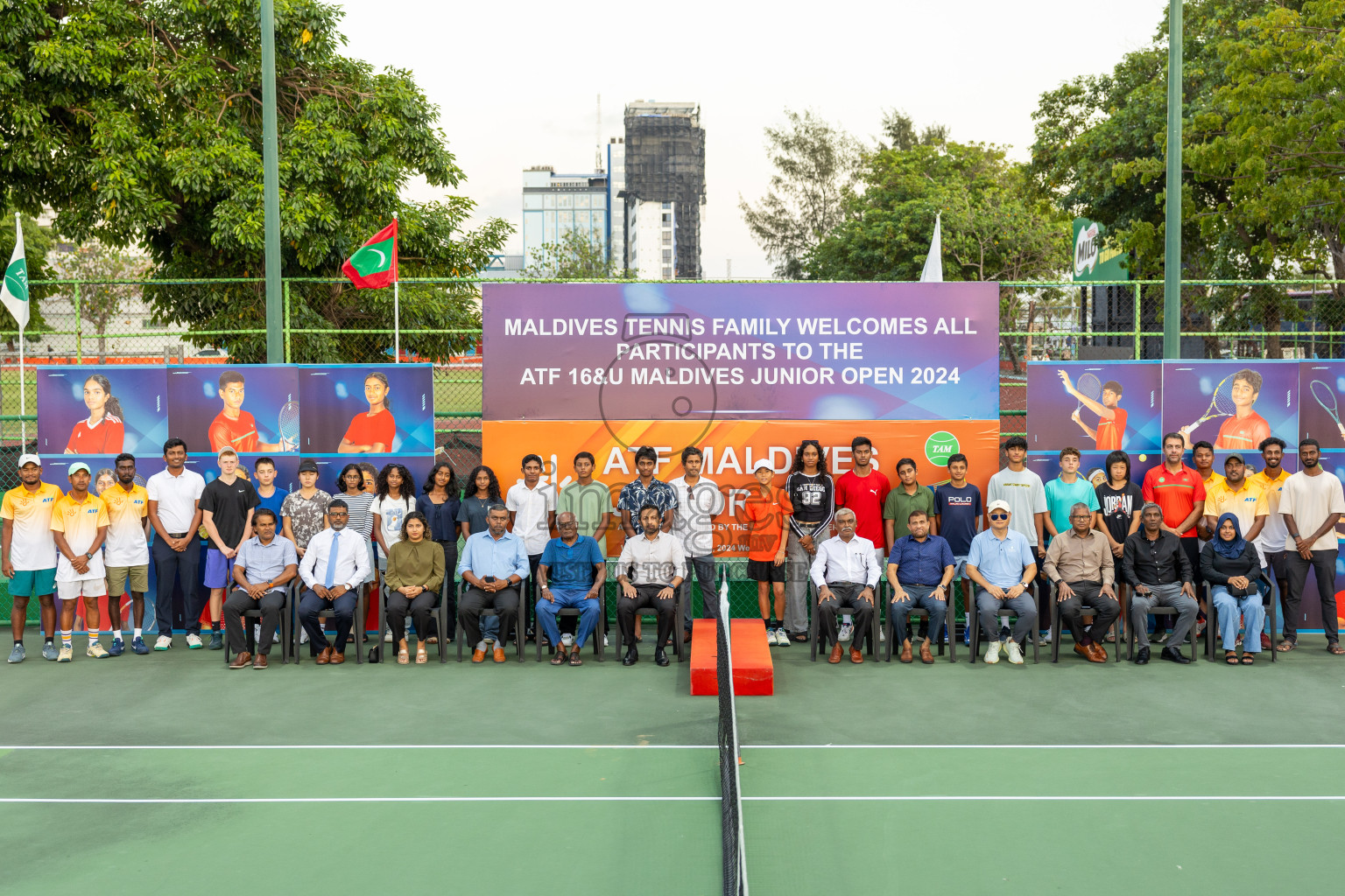 Day 1 of ATF Maldives Junior Open Tennis was held in Male' Tennis Court, Male', Maldives on Monday, 9th December 2024. Photos: Nausham Waheed, Ismail Thoriq / images.mv