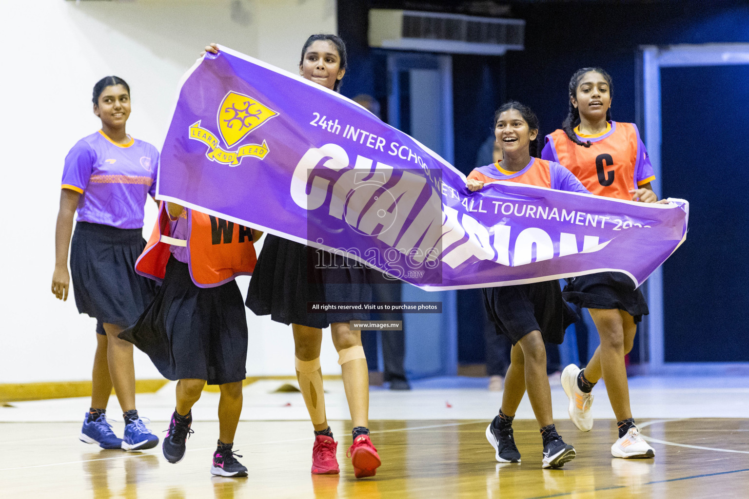 Final of 24th Interschool Netball Tournament 2023 was held in Social Center, Male', Maldives on 7th November 2023. Photos: Nausham Waheed / images.mv