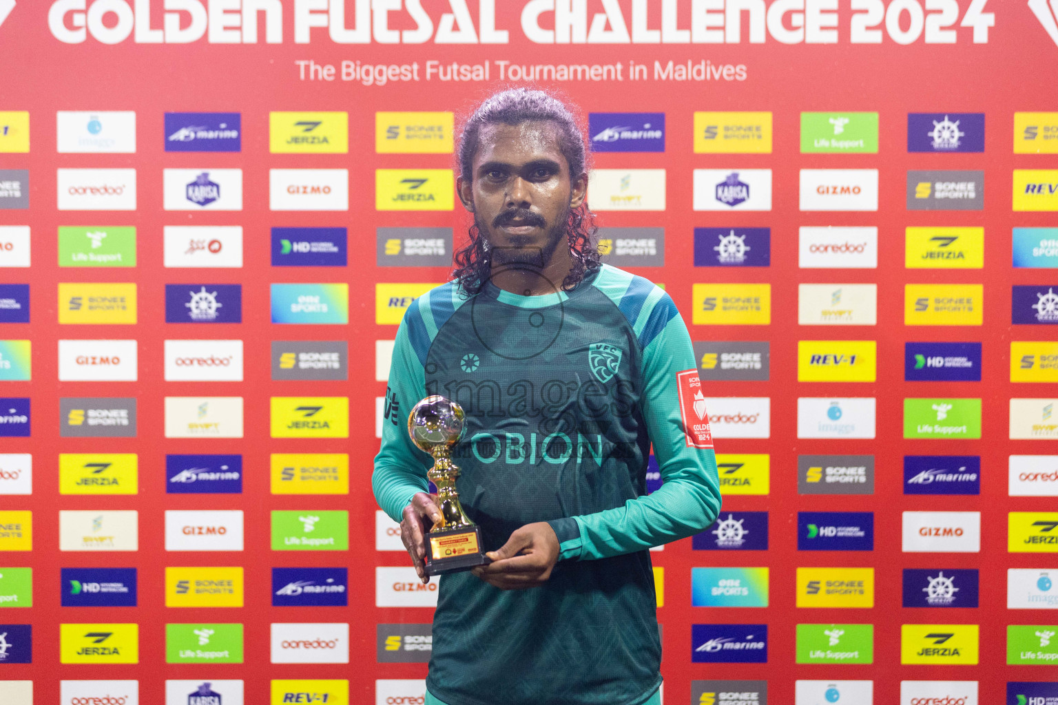 GDh Hoandedhdhoo vs GDh Vaadhoo in Day 17 of Golden Futsal Challenge 2024 was held on Wednesday, 31st January 2024, in Hulhumale', Maldives Photos: Nausham Waheed / images.mv