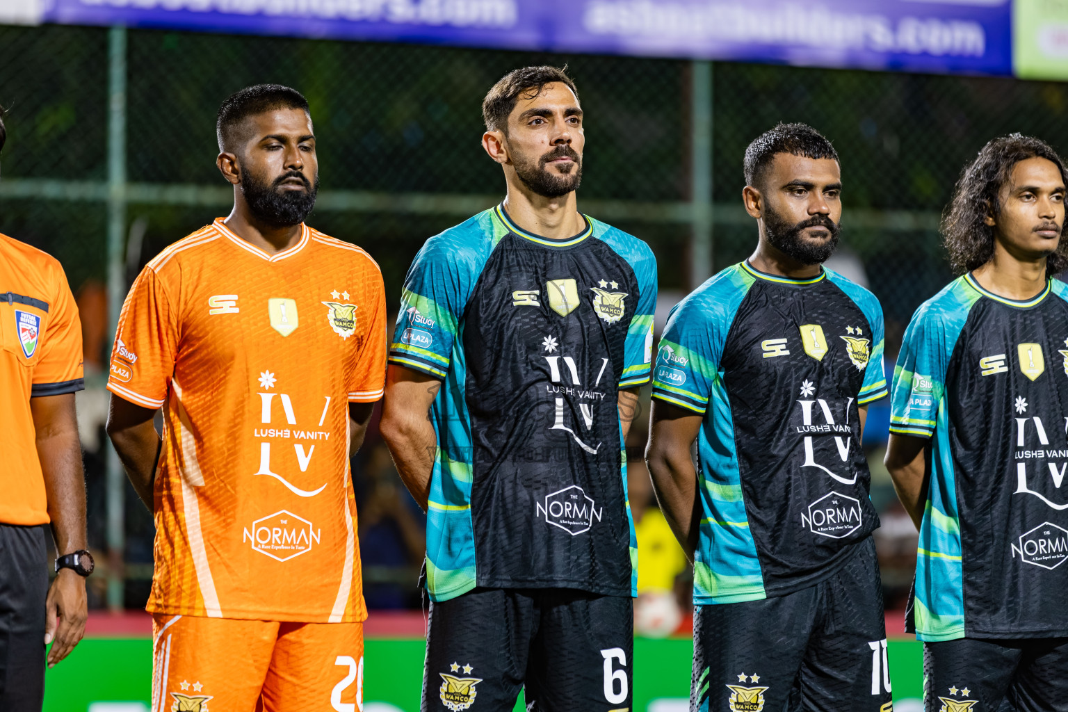 Team Naivaadhoo vs Club Combination in Day 1 of Kings Cup of Club Maldives Cup 2025 held in Rehendi Futsal Ground, Hulhumale', Maldives on Saturday, 30th August 2025. Photos: Areef / images.mv
