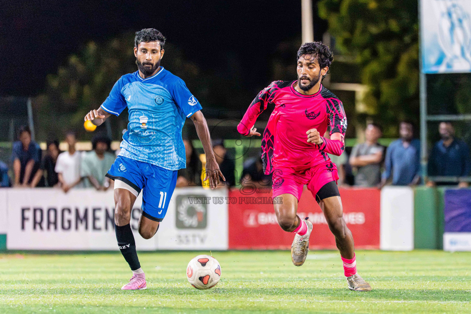 Goalhians VS Foemathi in Day 4 - Fonadhoo Youth Futsal Challenge 2025 held in Fonadhoo Futsal Stadium, L. Fonadhoo, Maldives on Wednesday, 29th October 2025 Photos: Arif Rasheed / images.mv