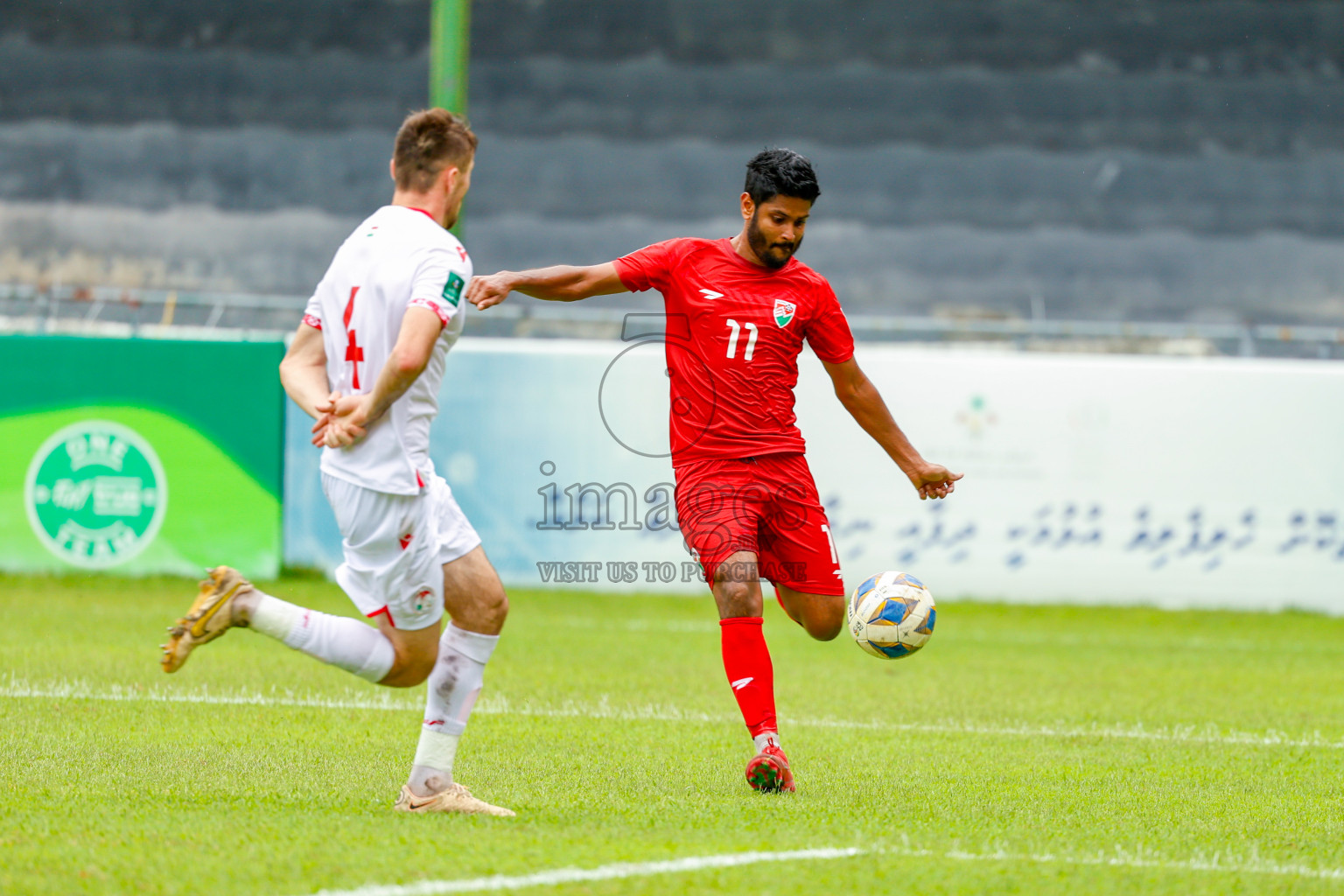Maldives vs Tajikistan in the AFC Asian Cup Saudi Arabia 2027 Qualifier was played in Male' Maldives on Tuesday, 14th October 2025. 
Photos: Raaif Yoosuf / images.mv