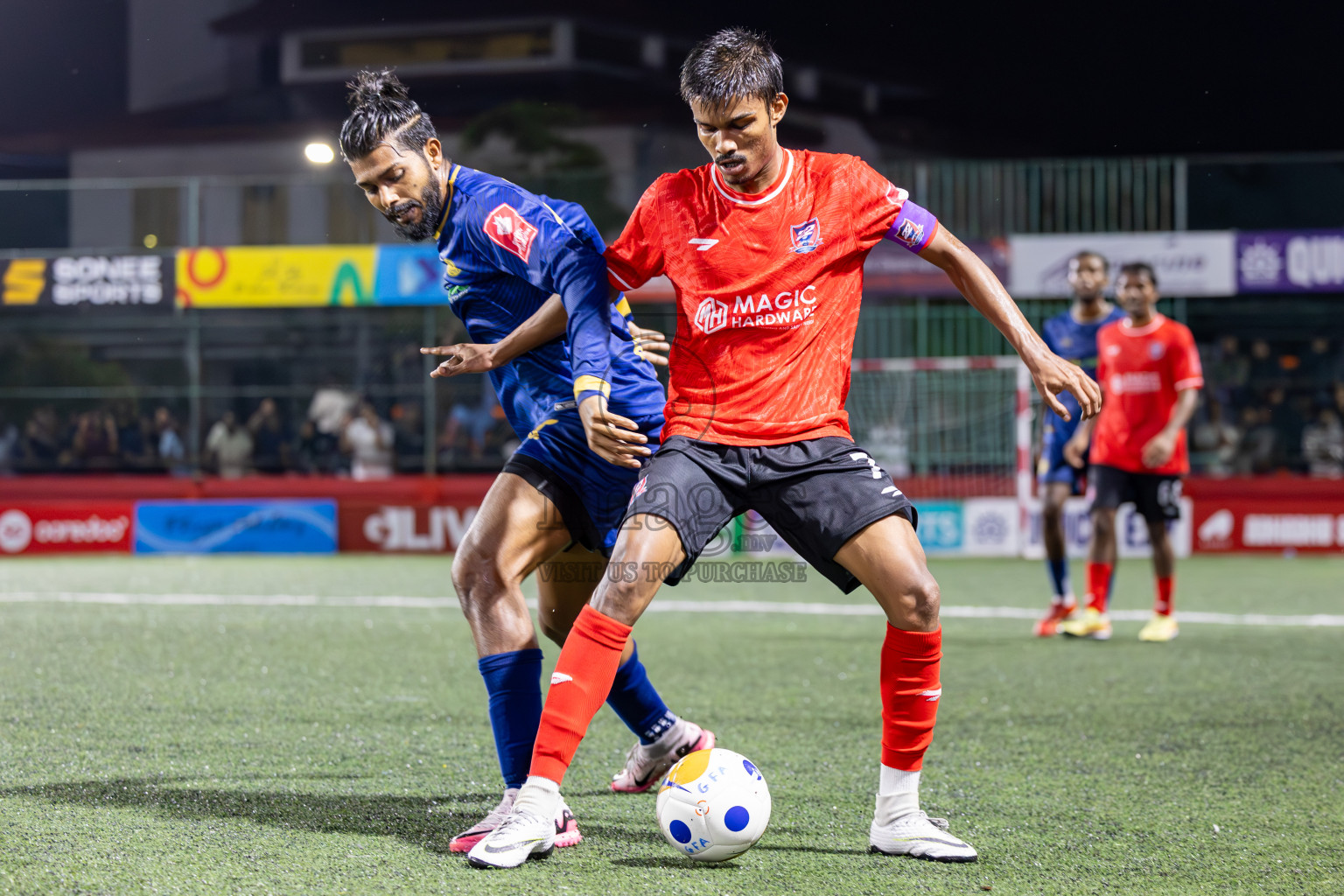 HA Hoarafushi vs HA Maarandhoo in Day 9 of Golden Futsal Challenge 2025 was held on Monday, 13th January 2025, in Hulhumale', Maldives
Photos: Ismail Thoriq / images.mv