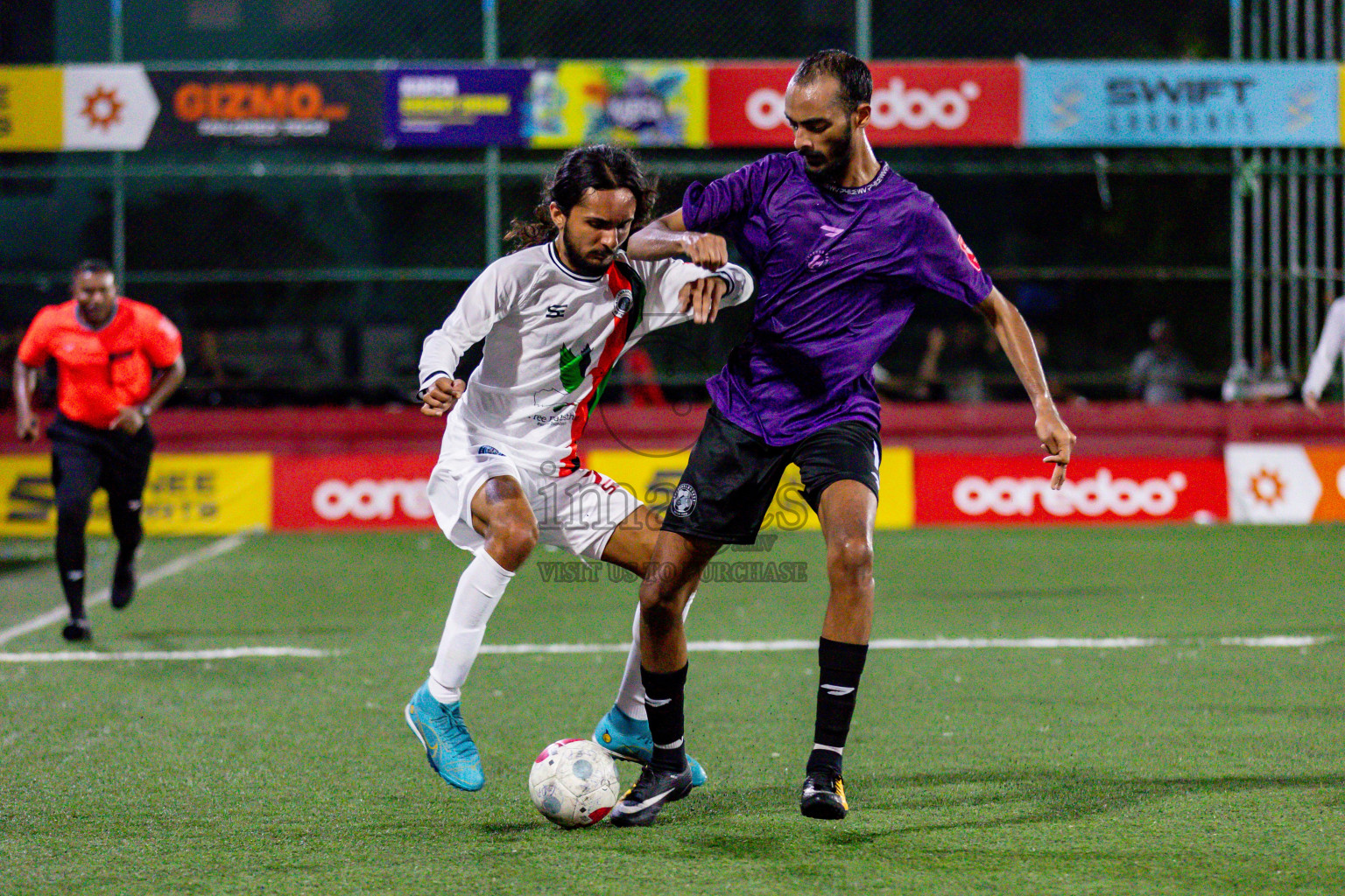 GA. Kolamaafushi vs GA. Kanduhulhuhdhoo in Day 19 of Golden Futsal Challenge 2024 was held on Friday, 2nd February 2024 in Hulhumale', Maldives 
Photos: Hassan Simah / images.mv