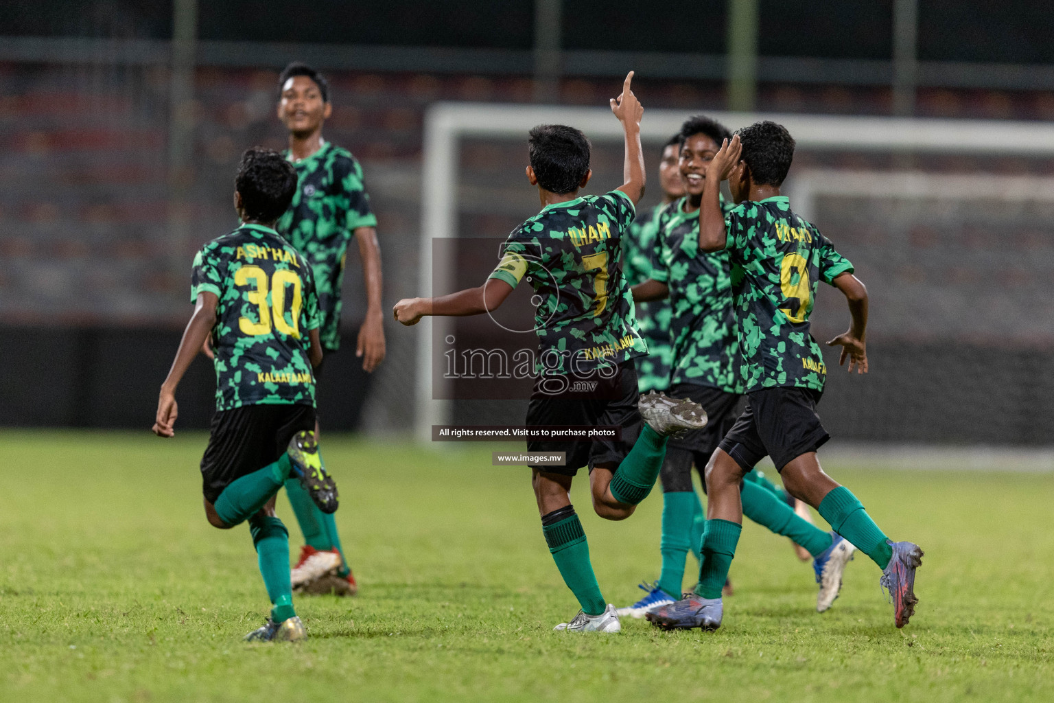 Kalaafaanu School vs Ahmadhiyya International School in the Final of FAM U13 Inter School Football Tournament 2022/23 was held in National Football Stadium on Sunday, 11th June 2023. Photos: Ismail Thoriq / images.mv