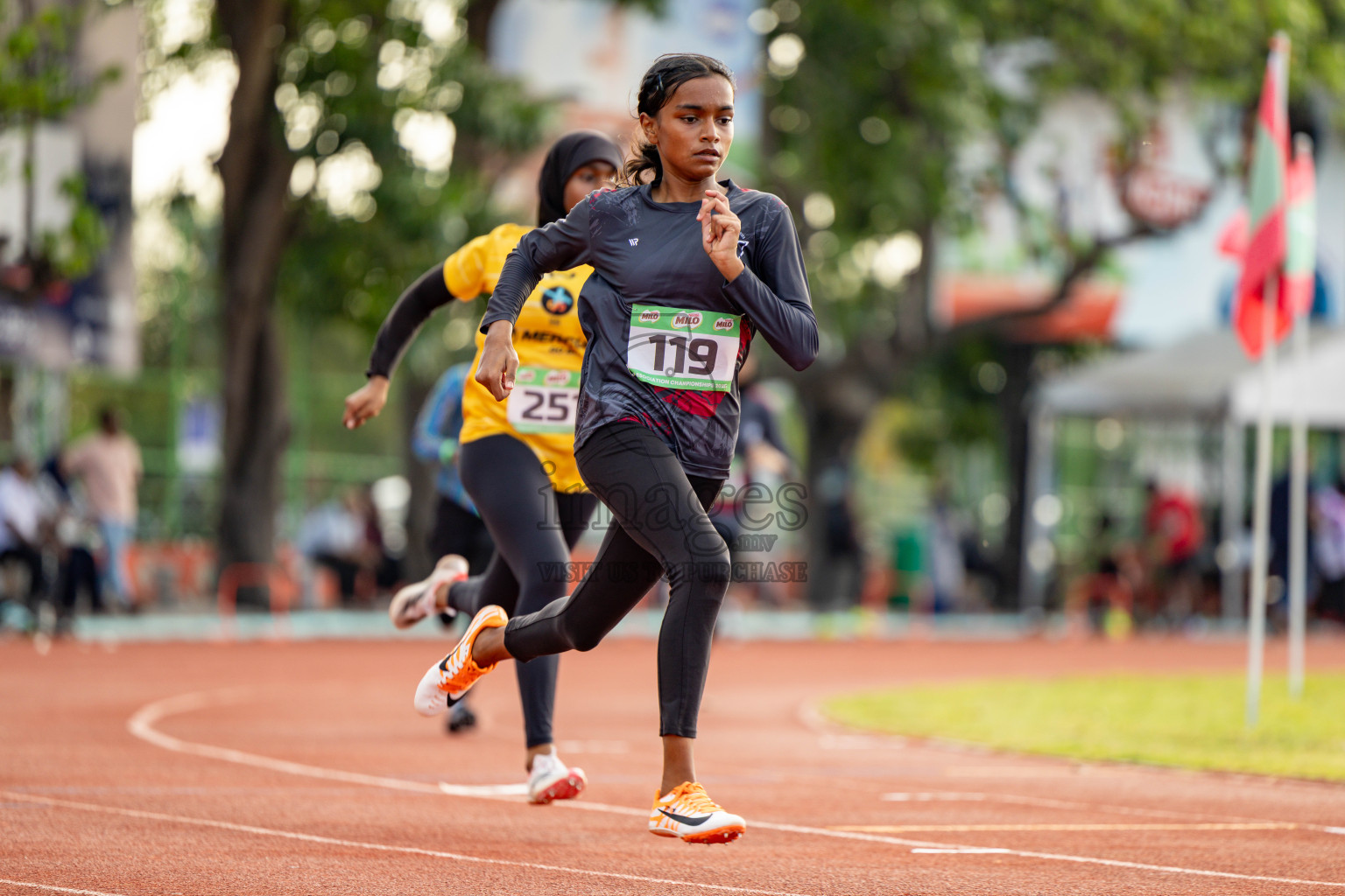 Day 2 of 12th Milo Association Championships was held in Ekuveni Track at Male', Maldives on Friday, 25th April 2025. Photos: Hassan Simah / images.mv