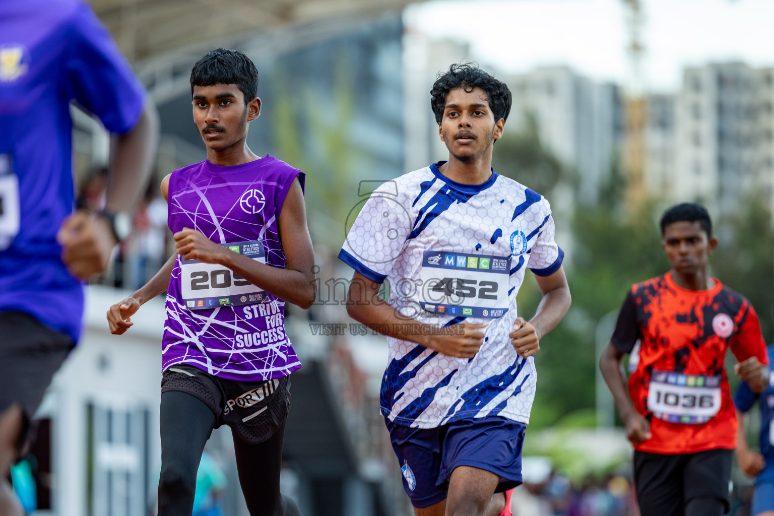 Day 2 of MWSC Interschool Athletics Championships 2024 held in Hulhumale Running Track, Hulhumale, Maldives on Sunday, 10th November 2024. 
Photos by: Hassan Simah / Images.mv