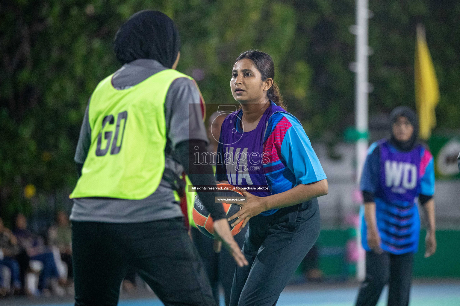 Day 6 of 20th Milo National Netball Tournament 2023, held in Synthetic Netball Court, Male', Maldives on 4th June 2023 Photos: Nausham Waheed/ Images.mv