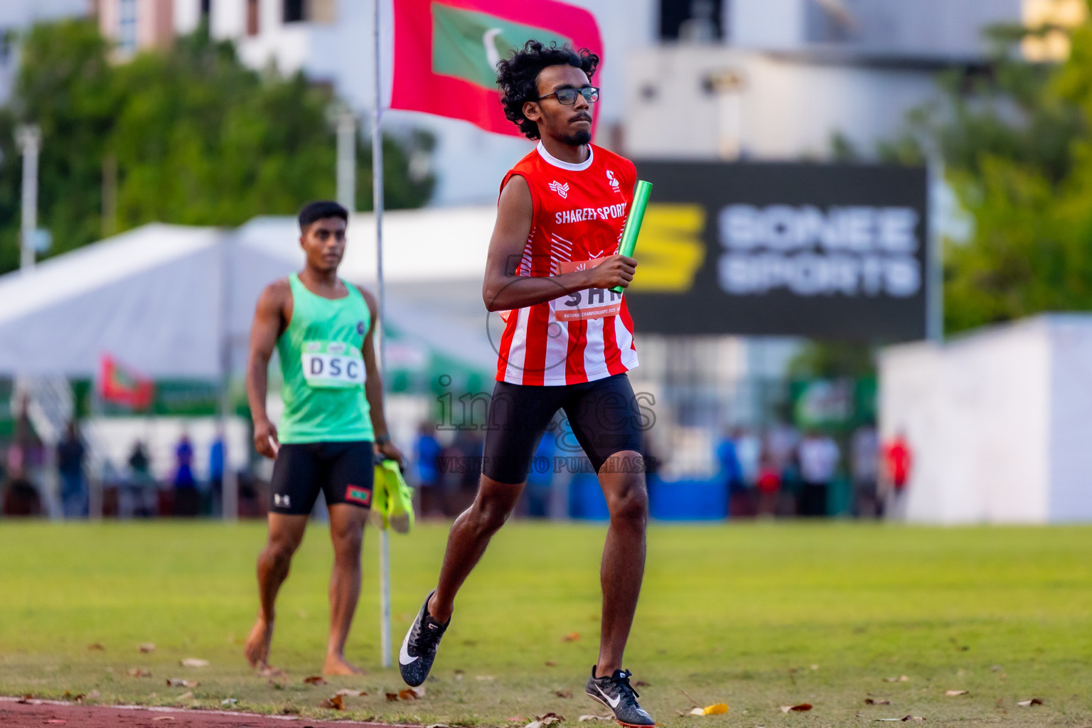 Day 1 of National Athletics Championship 2025 was held at Ekuveni Running Ground in Male', Maldives on Thursday, 14th August 2025. Photos: Nausham Waheed / images.mv