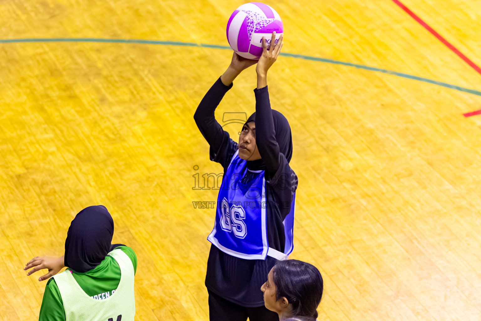 C Green Streets vs SC Shinning Star in Day 5 of 24th Milo Netball Association Championship held in Social Center at Male', Maldives on Friday, 5th September 2025. Photos: Nausham Waheed / images.mv