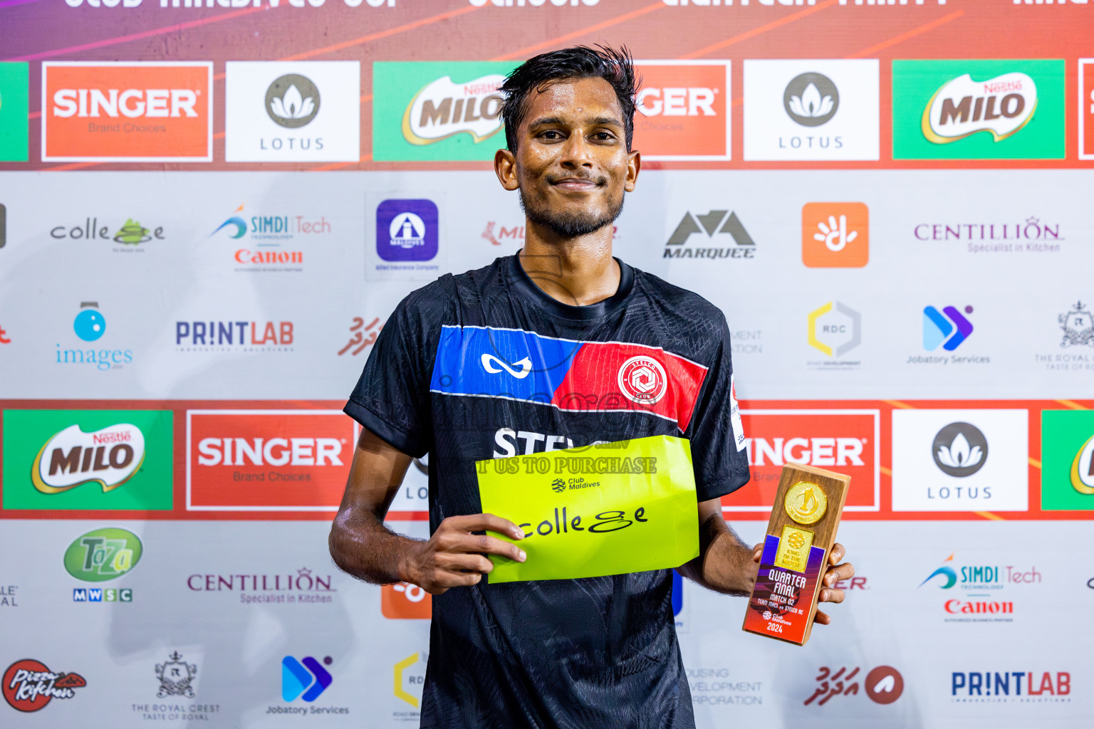 TEAM MACL vs STELCO RC in Quarter Finals of Club Maldives Cup 2024 held in Rehendi Futsal Ground, Hulhumale', Maldives on Wednesday, 9th October 2024. Photos: Nausham Waheed / images.mv