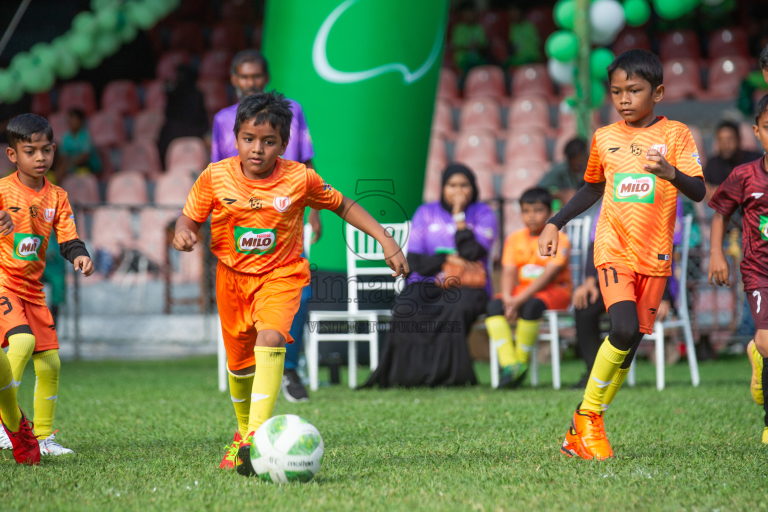 Day 2 of MILO Kids Football Fiesta was held at National Stadium in Male', Maldives on Saturday, 24th February 2024.