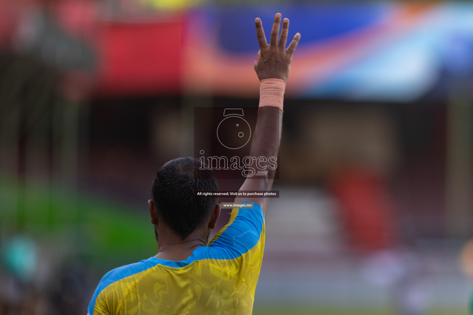 Club Valencia vs De Grande Sports Club in Ooredoo Dhivehi Premier League 2021/22 on 16th July 2022, held in National Football Stadium, Male', Maldives Photos: Hassan Simah/ Images mv