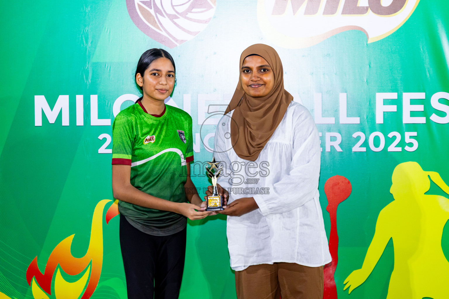 Day 2 of MILO Netball Fest 2025 was held in Cental Park, Hulhumale', Maldives on Friday, 21st November 2025. Photos: Nausham Waheed / images.mv