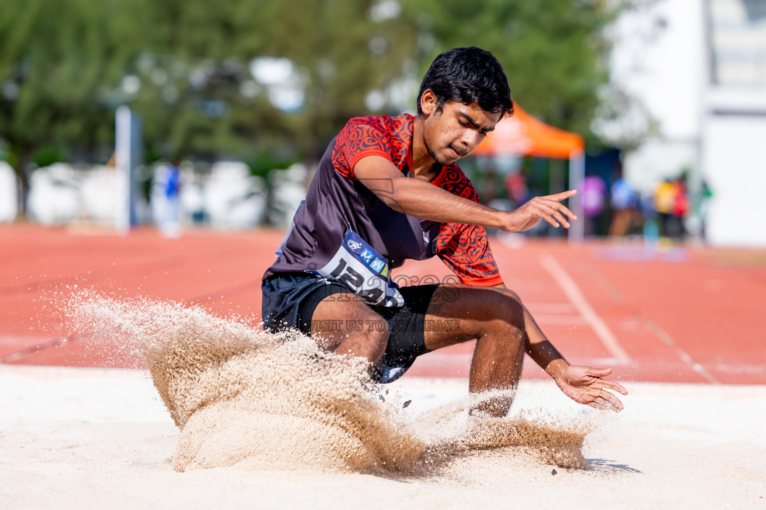 Day 4 of MWSC Interschool Athletics Championships 2024 held in Hulhumale Running Track, Hulhumale, Maldives on Tuesday, 12th November 2024. Photos by: Nausham Waheed / Images.mv