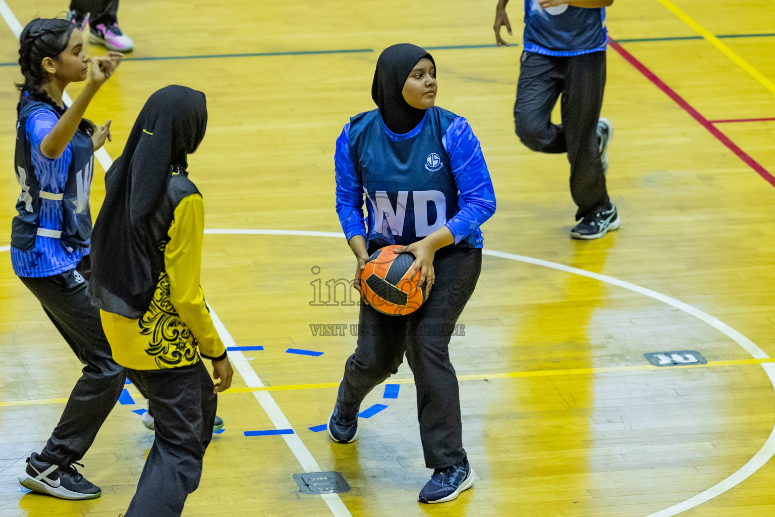 Day 12 of 25th Inter-School Netball Tournament was held in Social Center at Male', Maldives on Thursday, 22nd August 2024.