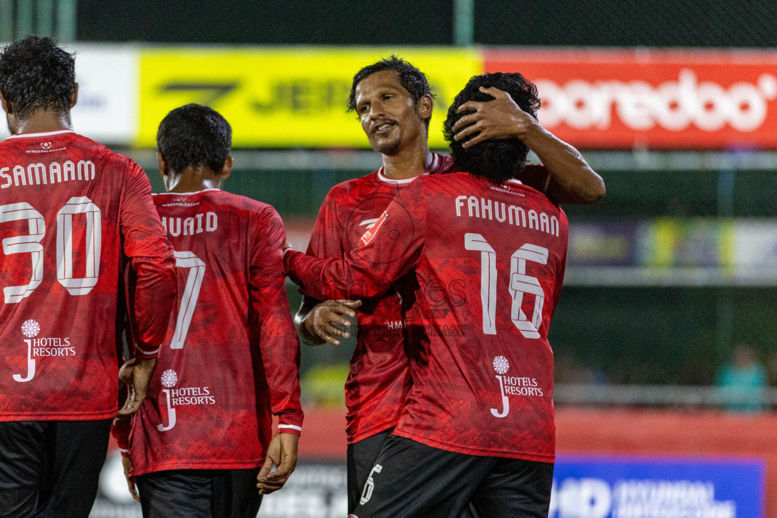 ADh Omadhoo vs ADh Mahibadhoo in Day 4 of Golden Futsal Challenge 2024 was held on Thursday, 18th January 2024, in Hulhumale', Maldives Photos: Nausham Waheed / images.mv