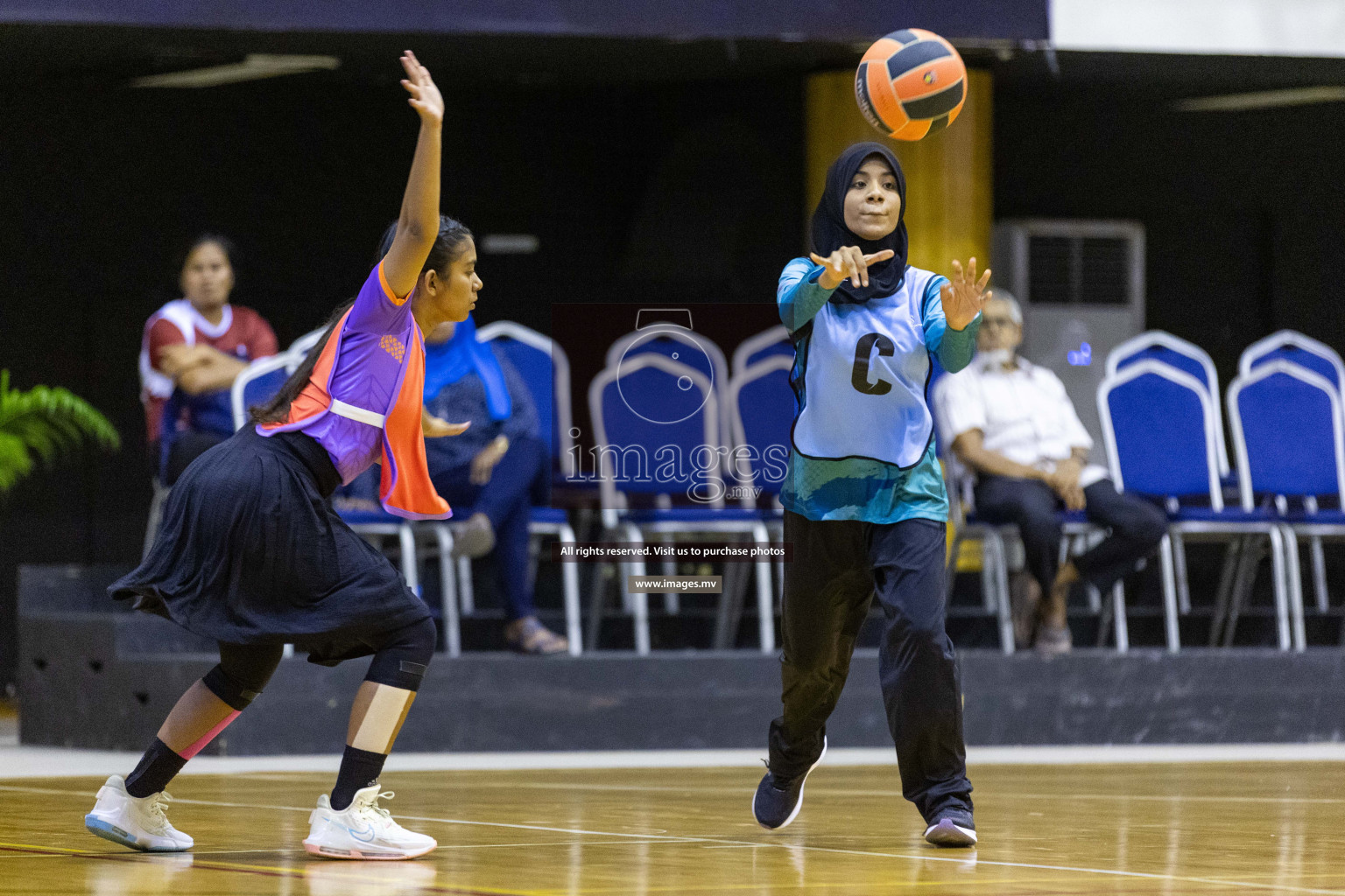 Day6 of 24th Interschool Netball Tournament 2023 was held in Social Center, Male', Maldives on 1st November 2023. Photos: Nausham Waheed / images.mv