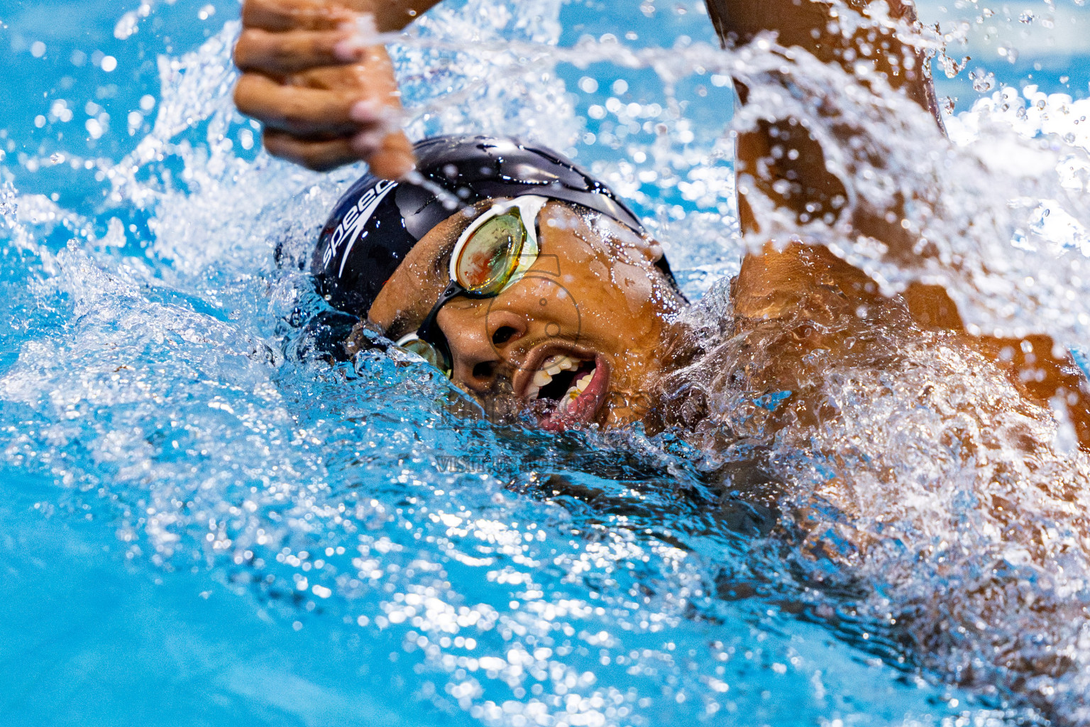 Day 3 of National Swimming Competition 2024 held in Hulhumale', Maldives on Sunday, 15th December 2024. Photos: Nausham Waheed/ images.mv