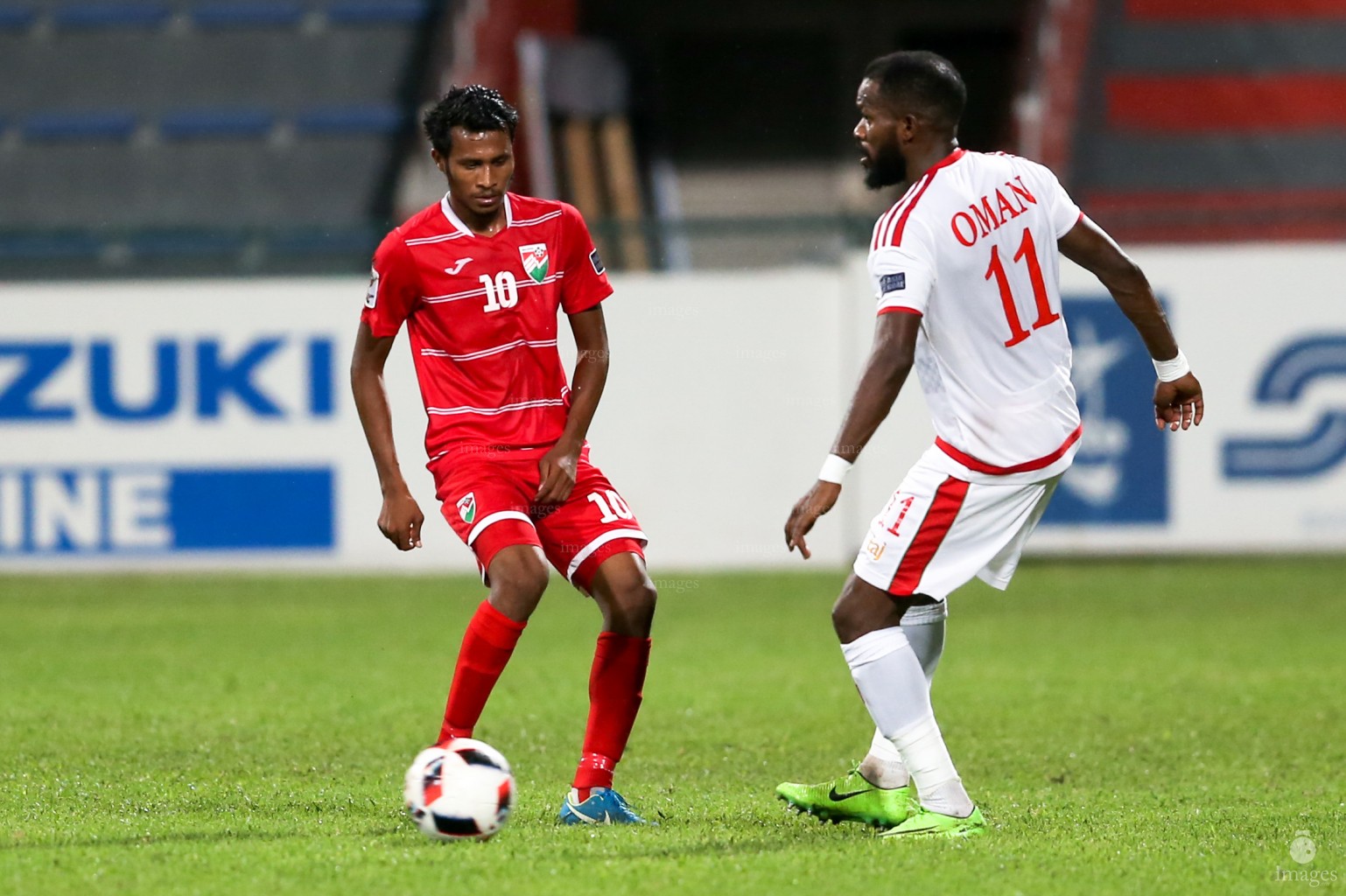 Asian Cup Qualifier between Maldives and Oman in National Stadium, on 10 October 2017 Male' Maldives. ( Images.mv Photo: Abdulla Abeedh )