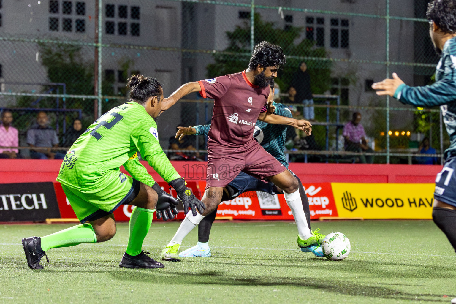 Maldives Post vs Dharumavantha in Day 9 of Office League 2025 was held on Thursday, 24th April 2025 in Hulhumale', Maldives. Photos: Mohamed Mahfooz Moosa  / images.mv