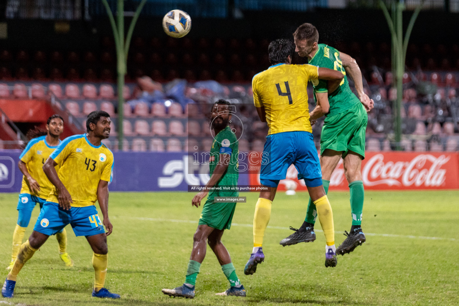 Club Valencia vs Maziya SRC in Ooredoo Dhivehi Premier League 2021/22 on 06 July 2022, held in National Football Stadium, Male', Maldives