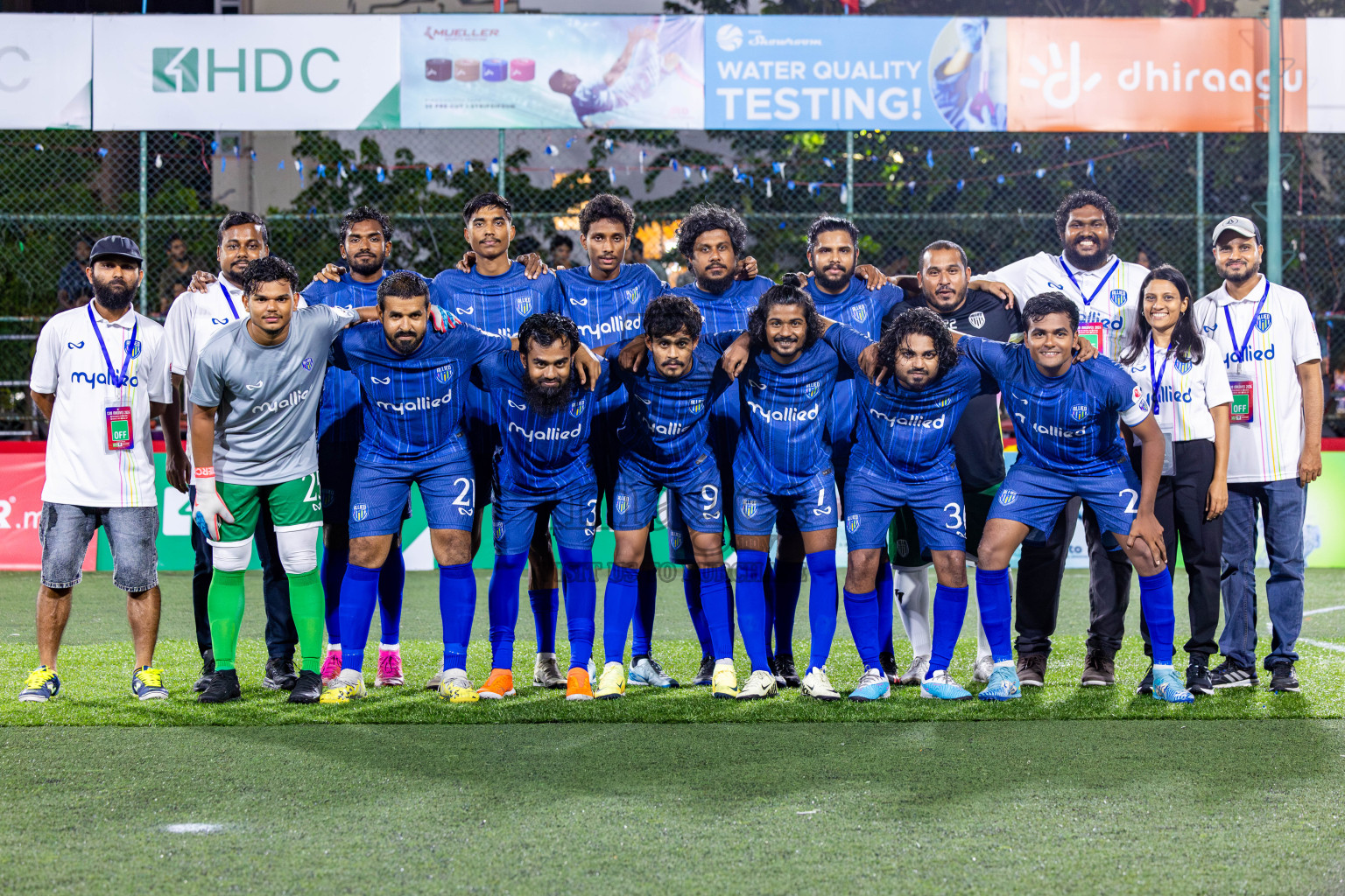 CLUB FEN vs TEAM ALLIED in Club Maldives Cup 2024 held in Rehendi Futsal Ground, Hulhumale', Maldives on Tuesday, 1st October 2024. Photos: Nausham Waheed / images.mv