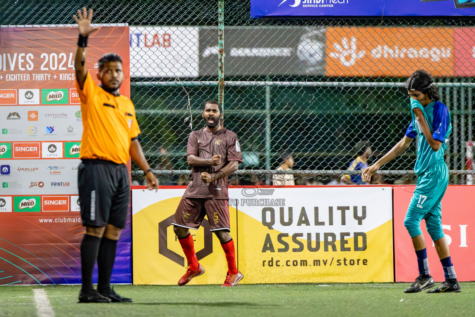 MMA SC vs POSC in the Quarter Finals of Club Maldives Classic 2024 held in Rehendi Futsal Ground, Hulhumale', Maldives on Tuesday, 17th September 2024. 
Photos: Shuu Abdul Sattar / images.mv