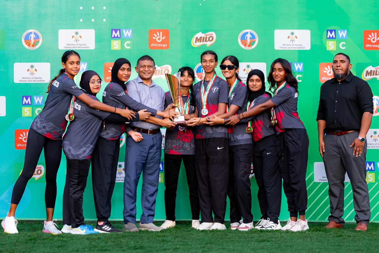 Day 3 of 12th Milo Association Championships was held in Ekuveni Track at Male', Maldives on Saturday, 26th April 2025. Photos: Nausham Waheed / images.mv