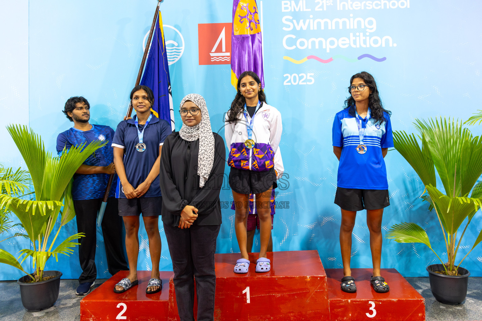 Day 5 of BML 21st Interschool Swimming Competition 2025 was held in Hulhumale' Swimming Pool, Hulhumale', Maldives on Wednesday, 15th October 2025.
Photos: Ismail Thoriq, Hassan Simah / images.mv